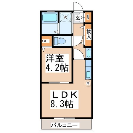 エスポワール参番館Ｂの物件間取画像